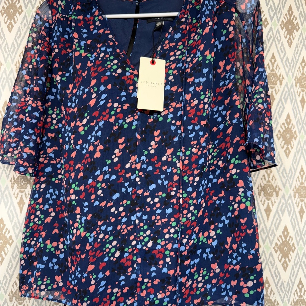 Ted Baker Blue Floral Women's Top